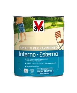 Smalto per pavimenti interno - esterno all'acqua - bianco - 2,5 litri